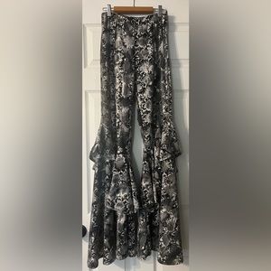 Animal Print Flare leg Pants
